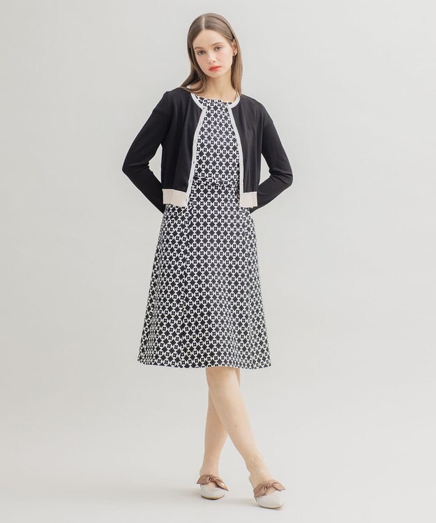 TOCCA 【洗える！】FOUR LEAVES ドレス ブラック系5