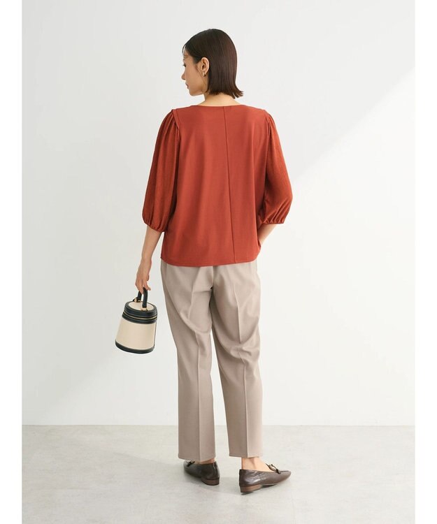 Green Parks 袖表面ドッキングカットプルオーバー Terracotta