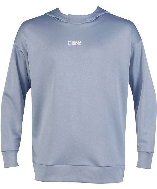 CW-X 【UNISEX】 CW-X 【STYLE FREE】 フードつき スポーツ プルオーバー 長袖 スウェット パーカー トップス ユニセックス DLR189 /ワコール ライトブルー