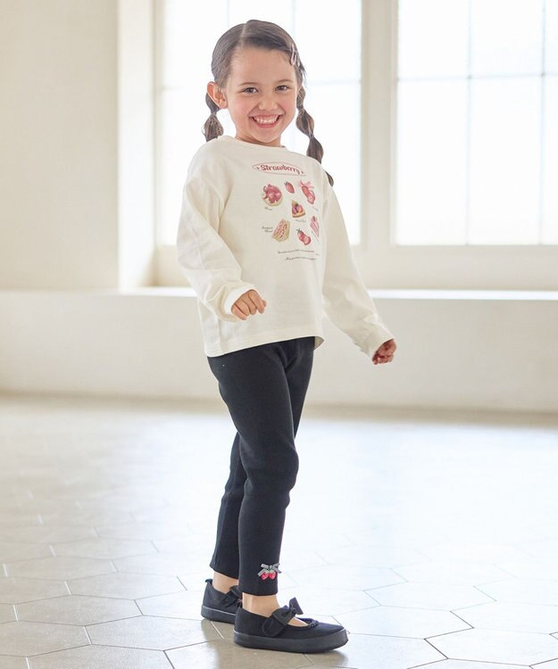 ANY KIDS 【Strawberry Collection】いちごレギンス ブラック