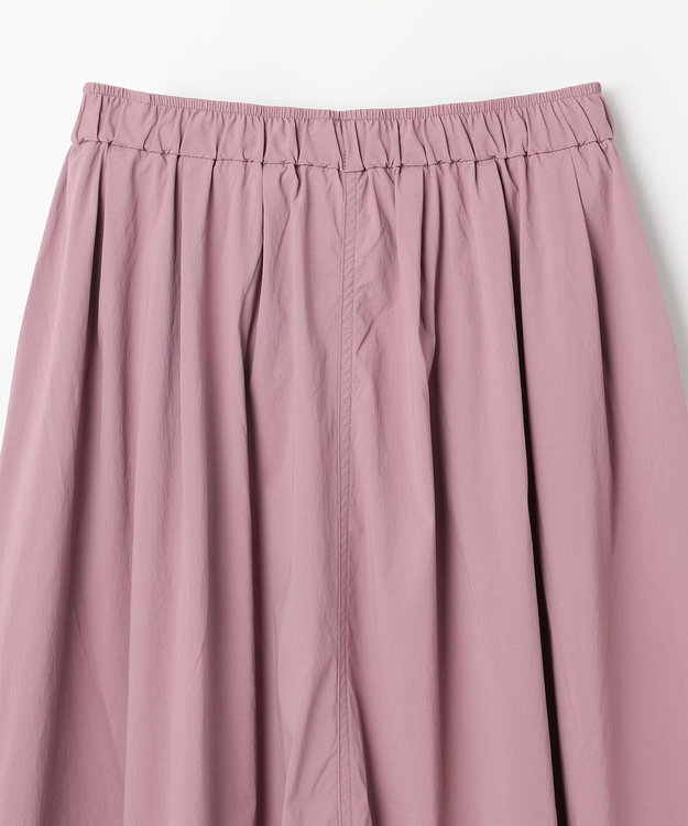 ANY 【ウエストゴム】ナイロンベイカーフレアスカート ピンク