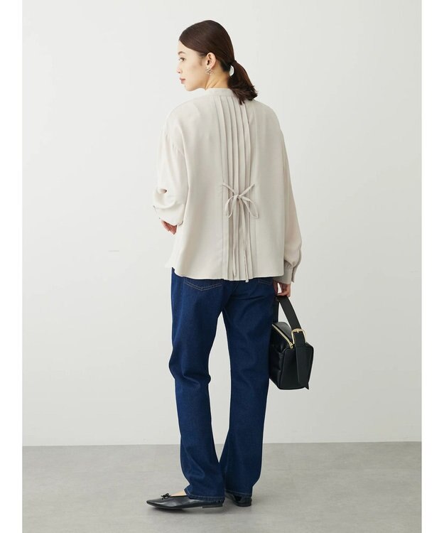 Green Parks ・ＥＬＥＮＣＡＲＥ　ＤＵＥ　バックプリーツブラウス Off White