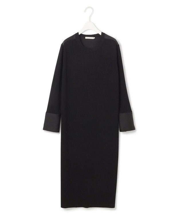 ICB L 【洗える】 クロスコンビ ワンピース ブラック系