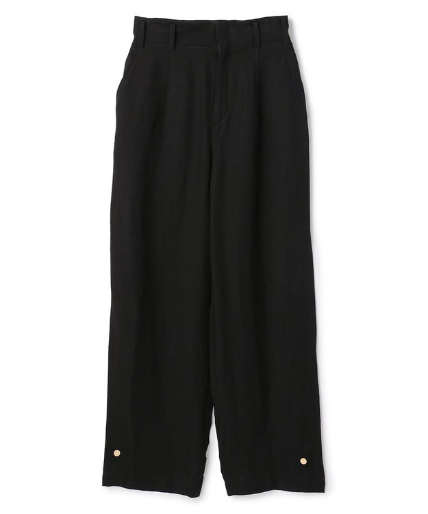 BEIGE， BERNARD / リネン混 ヘムタグ 2WAYパンツ Black