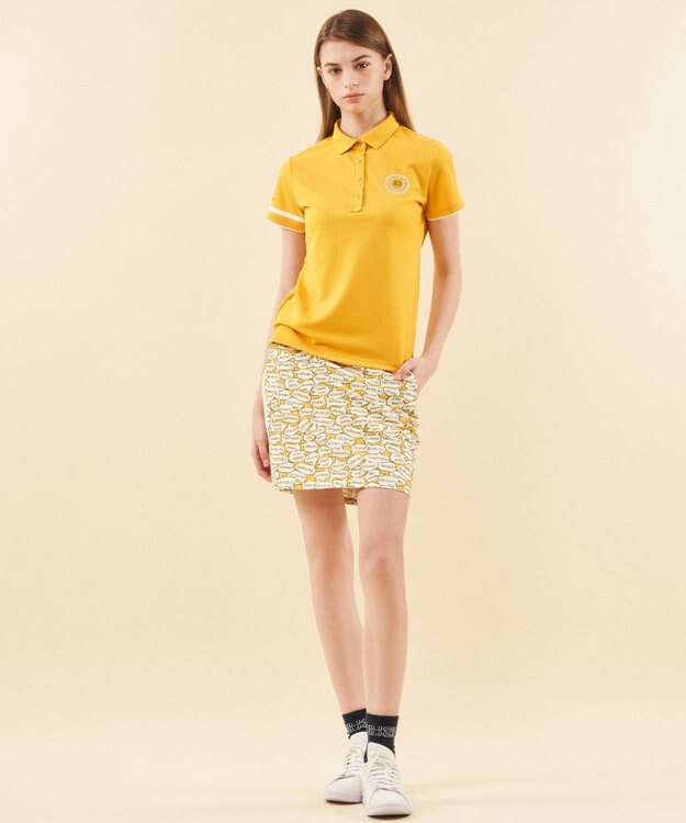 23区GOLF 【WOMEN】【吸水速乾/UVカット】エイトロックポロシャツ イエロー系