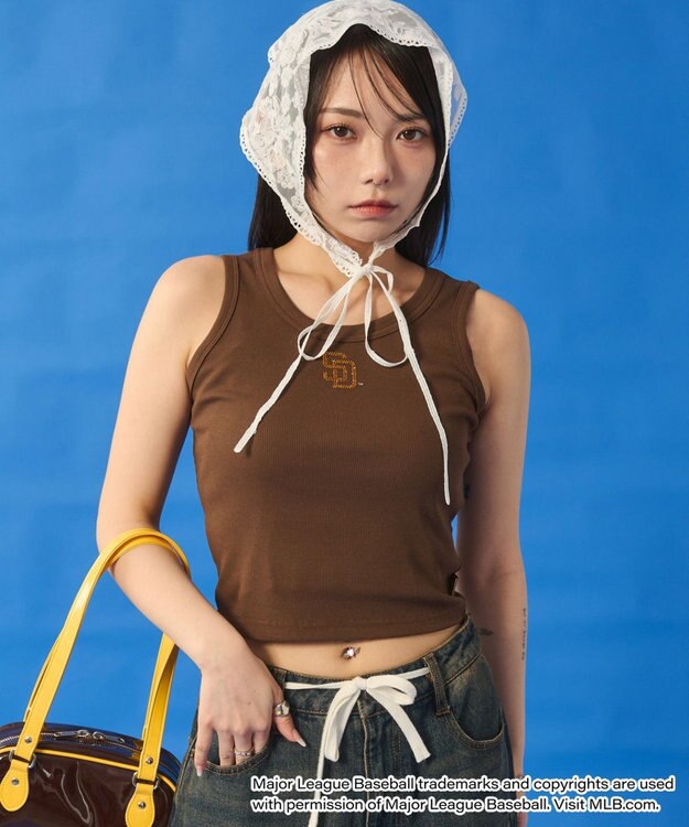 WEGO 別注MLBラインストーンタンク 柄3