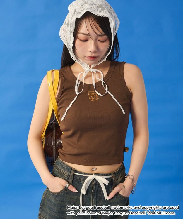 WEGO 別注MLBラインストーンタンク 柄3