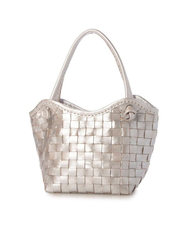 UNBILLION ピークスピーク PEAKS PEAK / 牛革レザーメッシュトートS シルバー