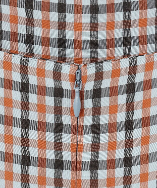 #Newans ボリュームチェックキャミワンピ ブルーチェック