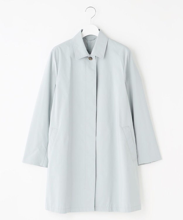 J.PRESS LADIES S 【洗える・撥水】ポリアーティローザ シングル トレンチコート フェードブルー系