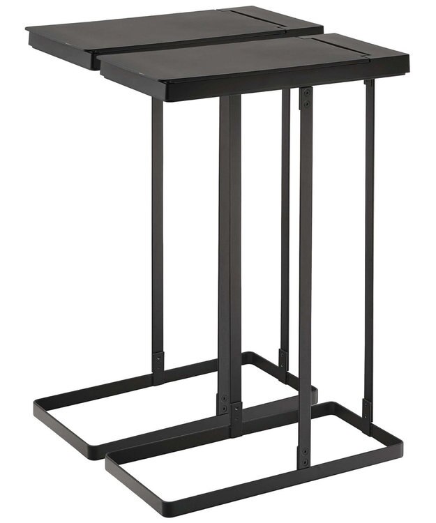 tower スリム蓋付き分別ゴミ袋ホルダー タワー 45L 2個組 ブラック ブラック