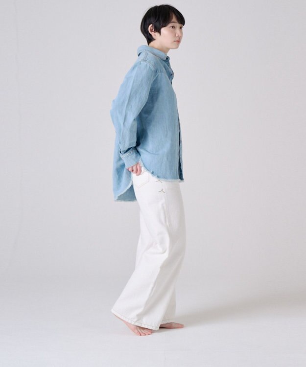 Ripo trenta anni STUDS デニムシャツ BLUE