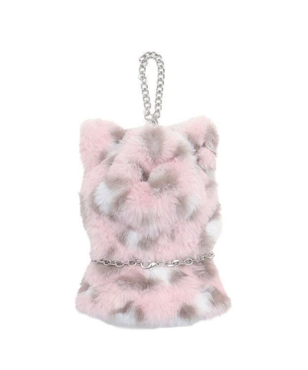 WEGO 【痛バ＆推し活グッズ】ぬいアニマルレオパード着ぐるみケープ15cm ライトピンク