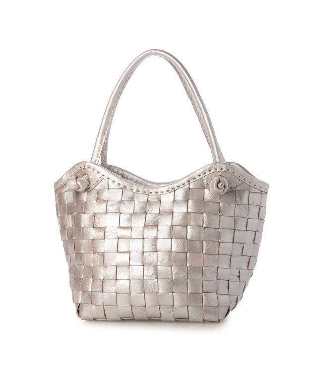 UNBILLION ピークスピーク PEAKS PEAK / 牛革レザーメッシュトートS シルバー