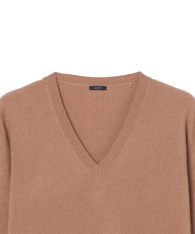 JOSEPH 【洗える】ライトピュアカシミヤ　Vネックニット Blusher