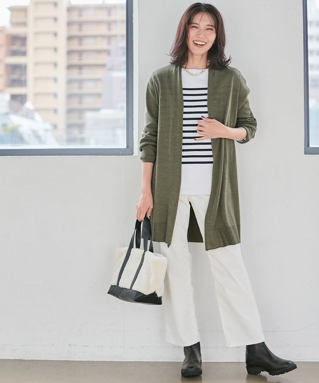 23区 ボアフリース トートバッグ ブラック系