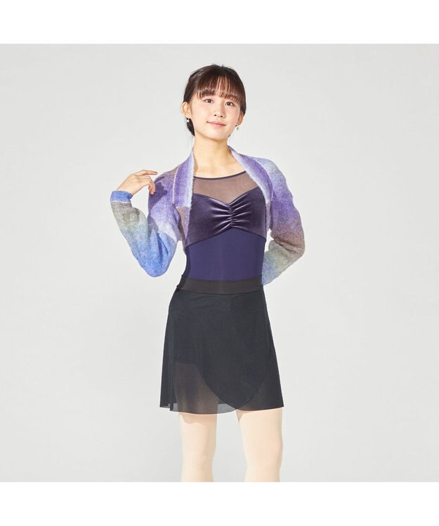 Chacott ハーフスリーブレオタード ヴァイオレット