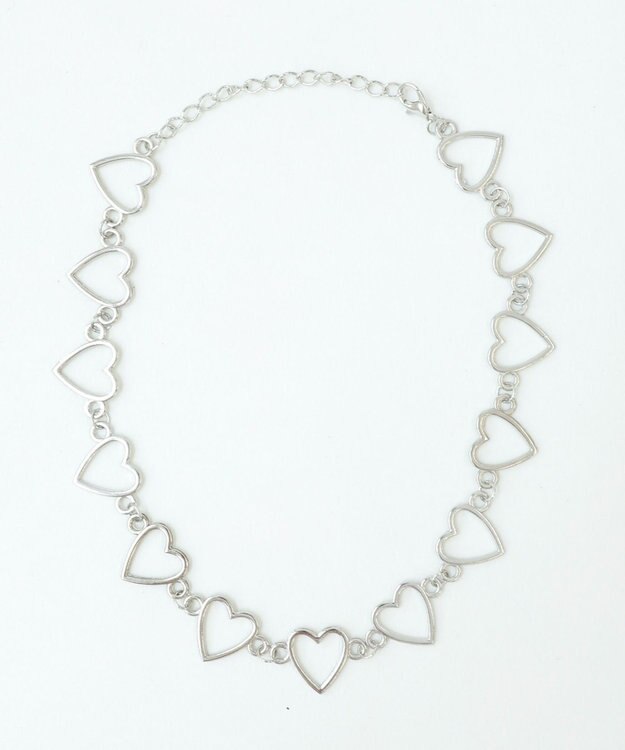 WEGO Lメタルハートチョーカー シルバー