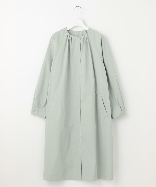 自由区 L 【洗える】メモリーノーカラー コート ミント