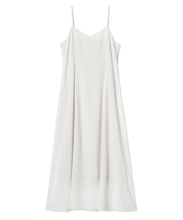 earth music&ecology チェックキャミワンピース White