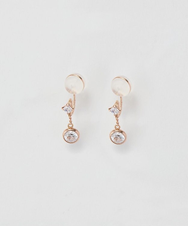 Phoebe 【K10】ティアーズビジューイヤリング　ローズゴールド ローズゴールド