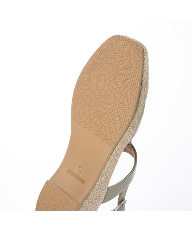 Riz raffinee <Riz raffinee>【3E】ウエッジソールサンダル ライトグリーン