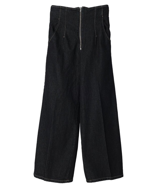 earth music&ecology フロントジップデニムパンツ One Wash