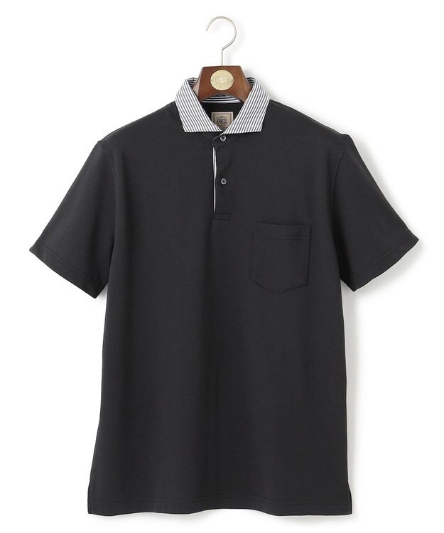 J.PRESS MEN 【WEB・一部店舗限定】バーズアイカノコ ポロシャツ ブラック系