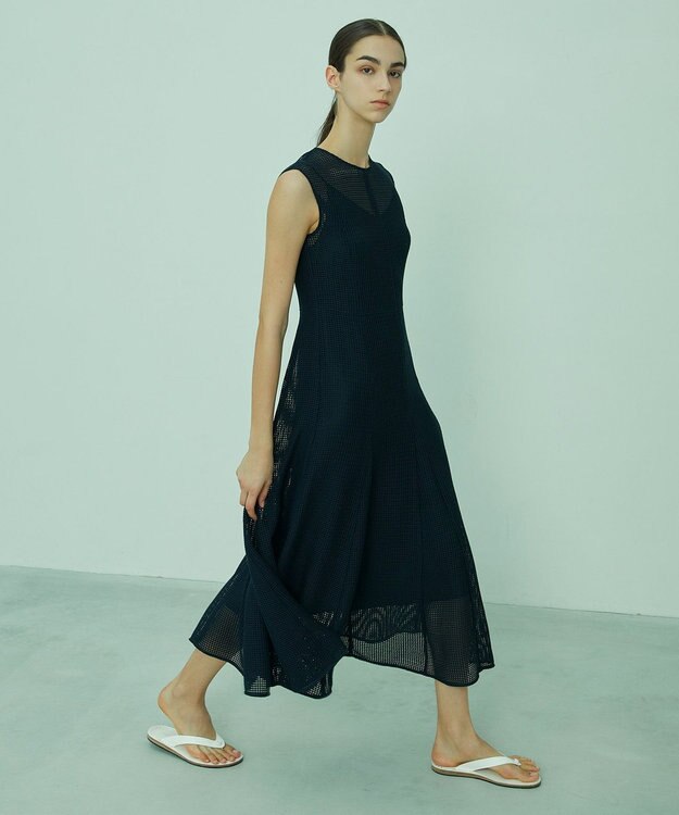 BEIGE， PINE / フレアワンピース Navy