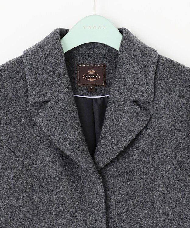 TOCCA 【消臭】MILKY PUFF ウールコート チャコールグレー系