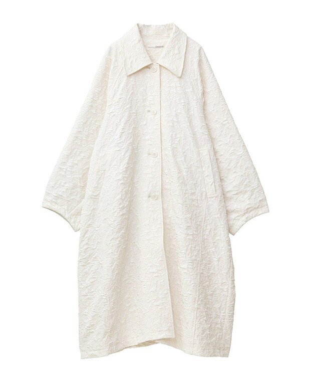 Green Parks ・ＥＬＥＮＣＡＲＥ　ＤＵＥ　ジャカードステンカラーコー Ivory