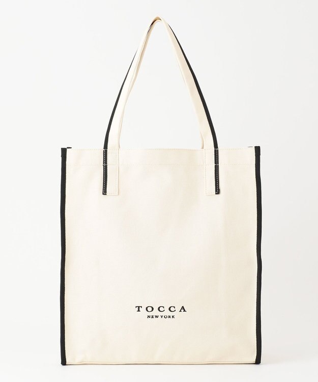 TOCCA 【WEB限定＆一部店舗限定】STRADA CANVAS TOTE L トートバッグ L アイボリー系