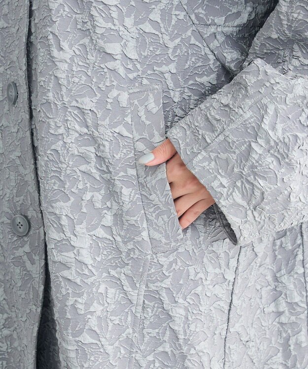 Green Parks ・ＥＬＥＮＣＡＲＥ　ＤＵＥ　ジャカードステンカラーコー Gray