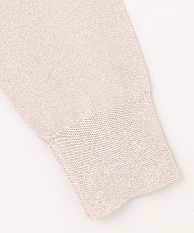 J.PRESS LADIES 【洗える】ニット ブルゾン ベージュ系