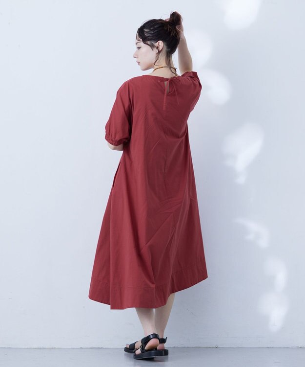 J.PRESS YORK STREET 【WOMEN】ドルマンワンピース レッド系