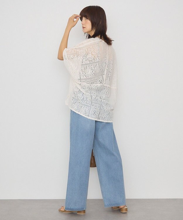 AMERICAN HOLIC ダメージワイドデニム Light Indigo