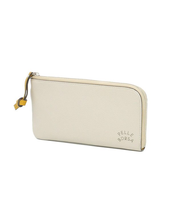 PELLE BORSA L字ファスナーコンパクト長財布 Very Goods ベリーグッズ 7204 アイボリー