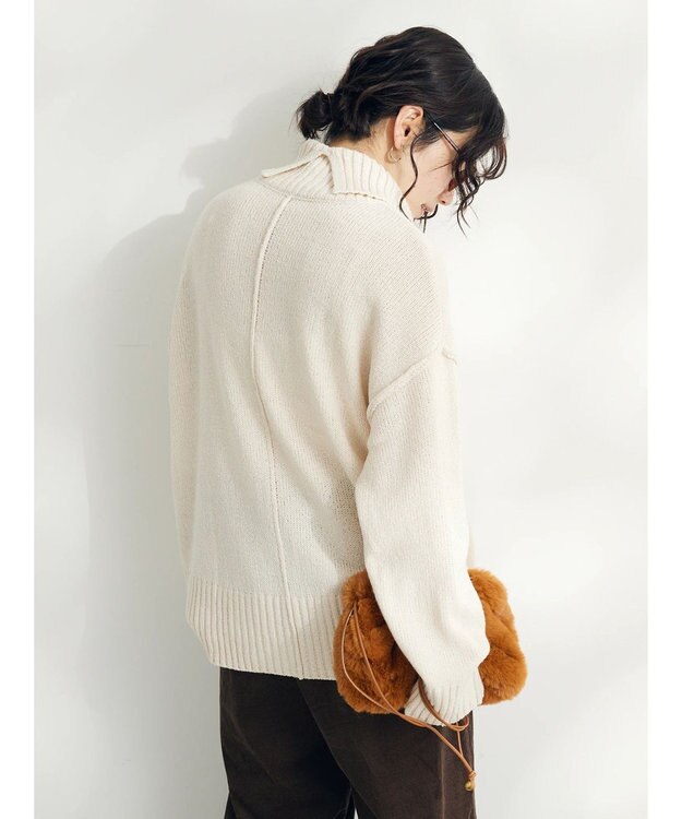 CRAFT STANDARD BOUTIQUE センタータックニットプルオーバー Ivory