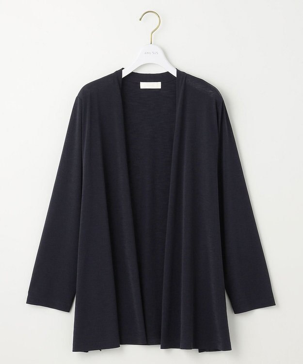 ANY SIS 【接触冷感 / UVカット】着流し カーディガン ネイビー