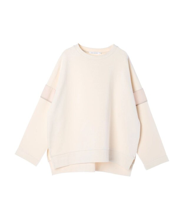 AMERICAN HOLIC 異素材ショルダー切り替えスウェット1 Ivory