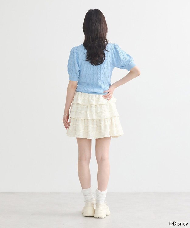 earth music&ecology Ｄｉｓｎｅｙ×Ｓｅｉｊｉ　Ｍａｔｓｕｍｏｔｏ刺繍ニット Sax