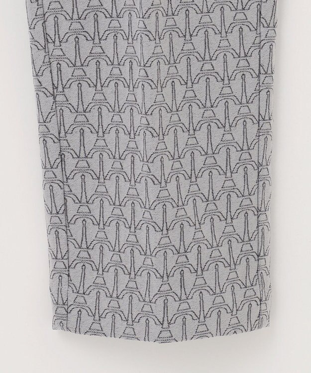 23区GOLF 【MEN】【ストレッチ】エッフェル塔柄 ジャガードパンツ ライトグレー系5