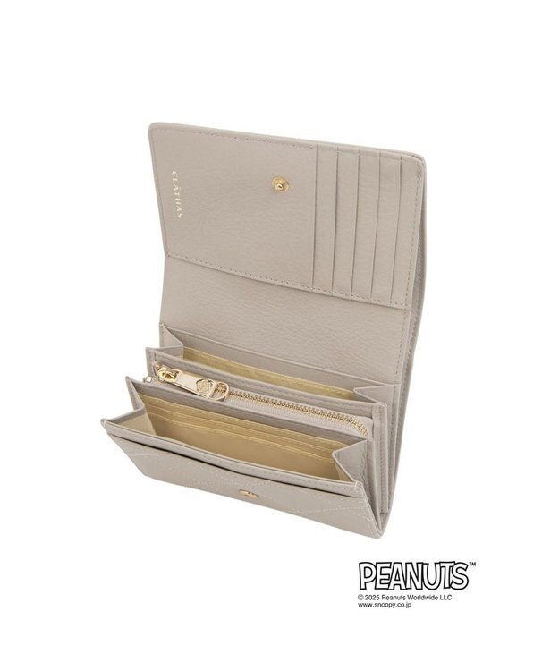 CLATHAS CLATHAS×PEANUTS 二つ折り財布 ライトグレー