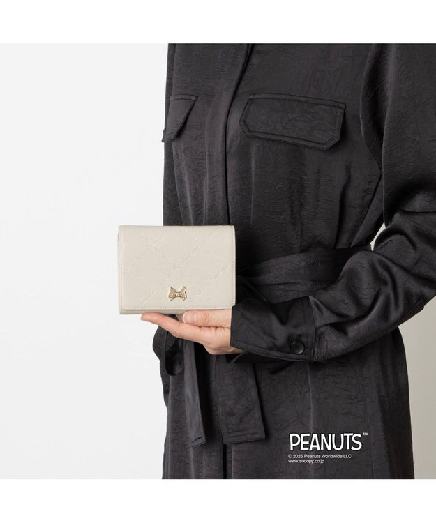 CLATHAS CLATHAS×PEANUTS 二つ折り財布 ライトグレー
