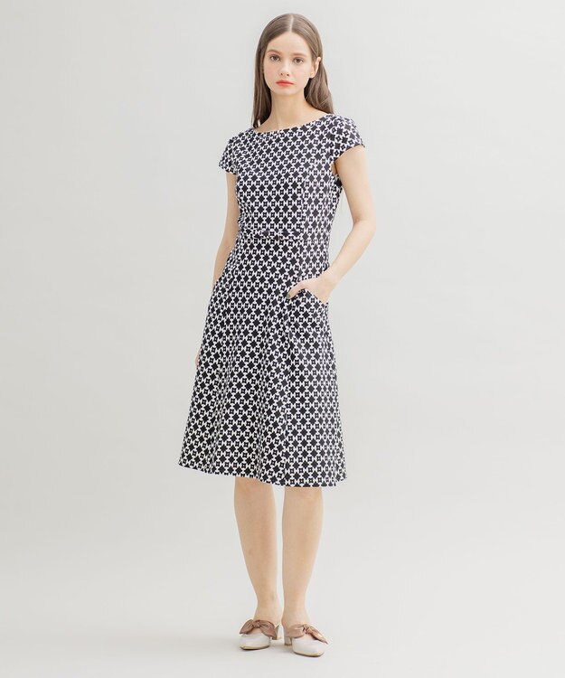 TOCCA 【洗える！】FOUR LEAVES ドレス ブラック系5