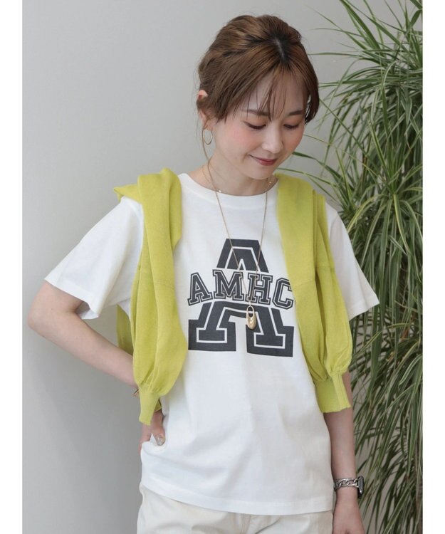AMERICAN HOLIC アルファベット　ＴＥＥ1 Off White