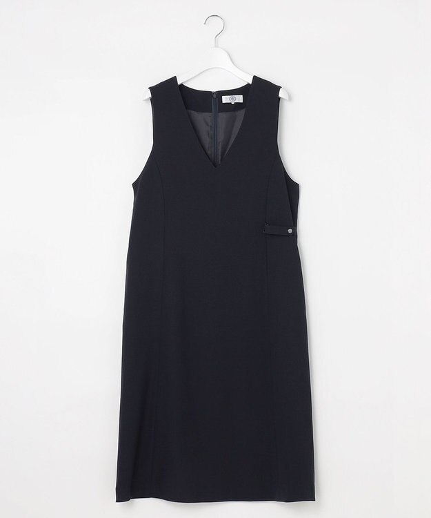 J.PRESS LADIES L 【洗える】RELAXIONツイル ジャンパースカート ネイビー系