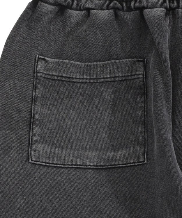 WEGO 【ユニセックス着用ITEM】ブリーチスタッズロゴスウェットパンツ スミクロ