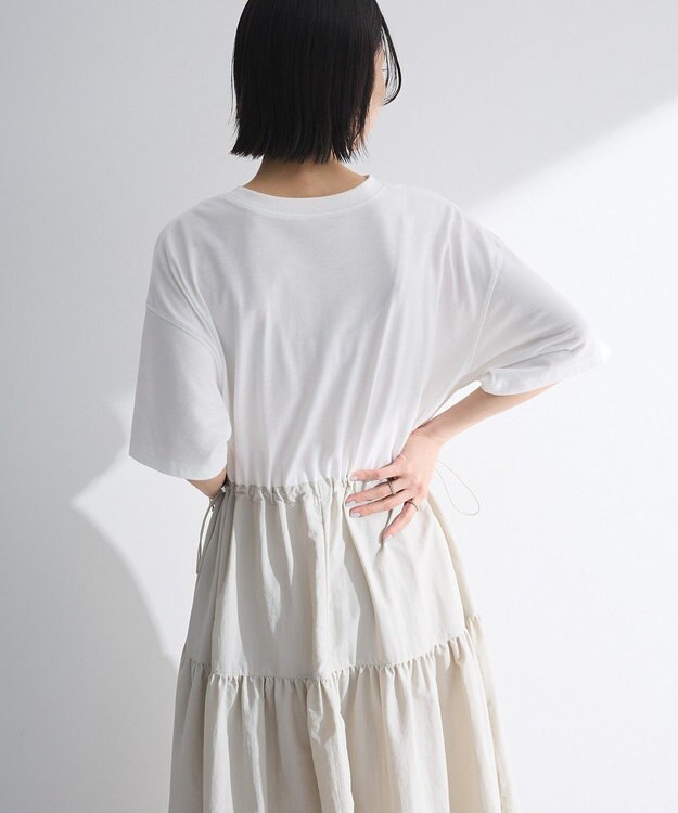 Green Parks ・ＥＬＥＮＣＡＲＥ　ＤＵＥ　ドッキングＴＥＥワンピー Off White