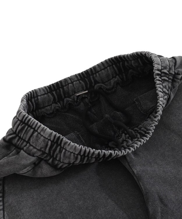 WEGO 【ユニセックス着用ITEM】ブリーチスタッズロゴスウェットパンツ スミクロ